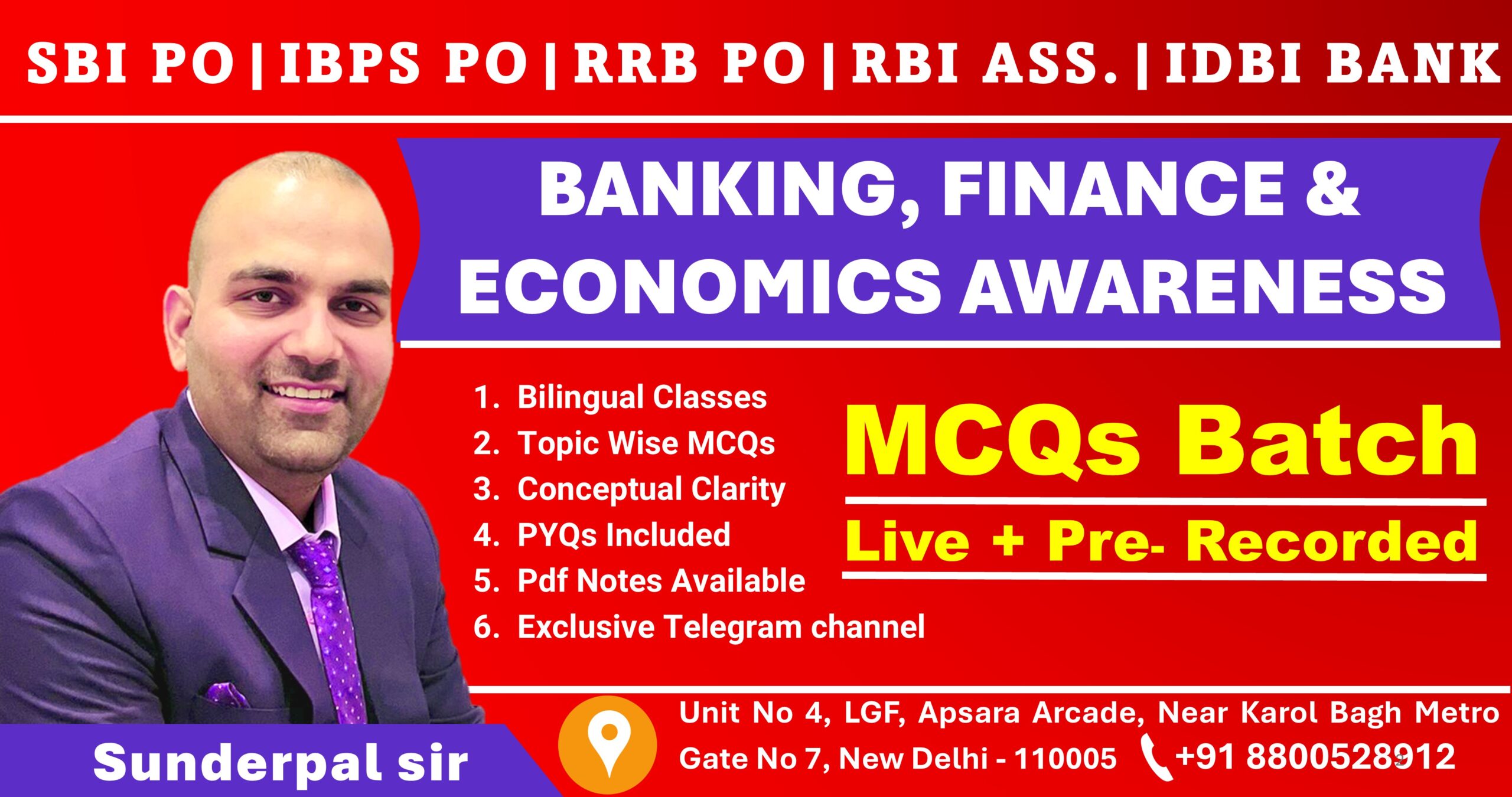 Banking, Finance & Economics Awareness MCQs Batch