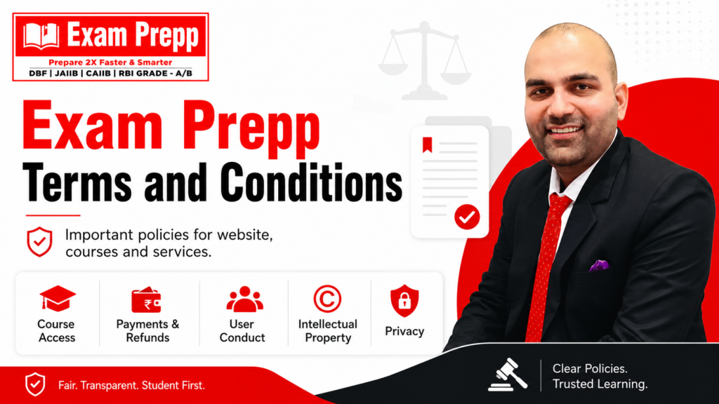 Exam Prepp Terms and Conditions