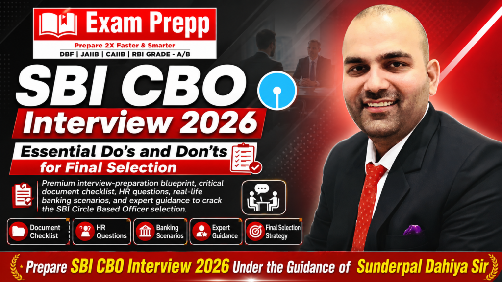 SBI CBO Interview 2026: Essential Do’s and Don’ts Guide for Proven Success