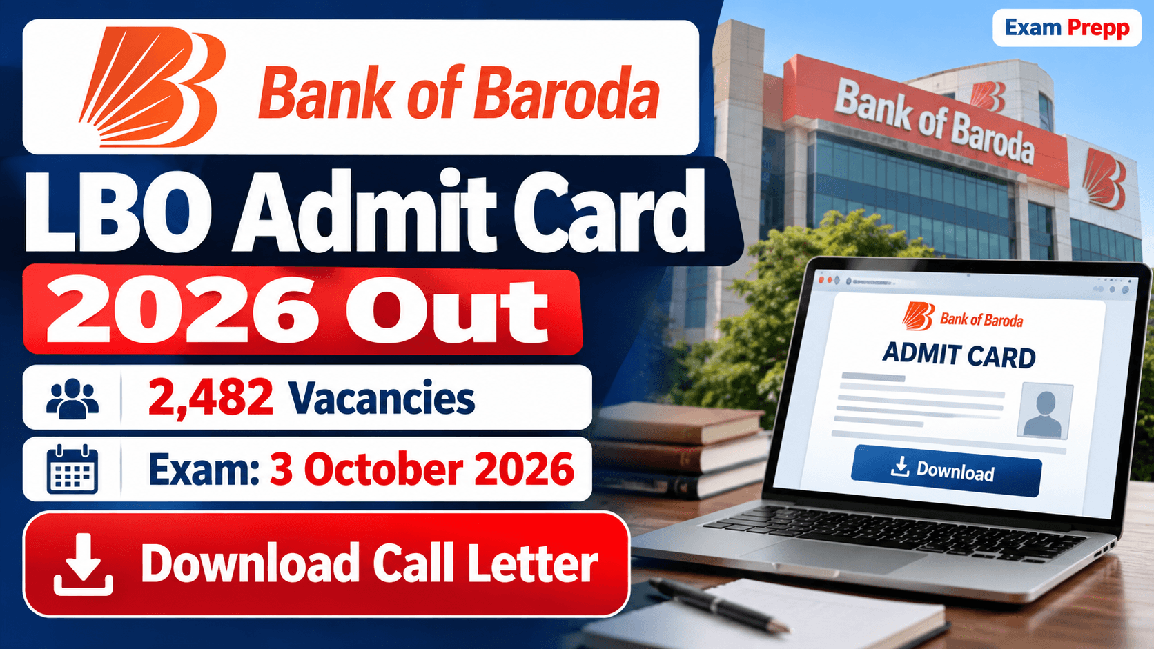 Bank of Baroda LBO Exam Day Guidelines 2026 documents pattern and checklist