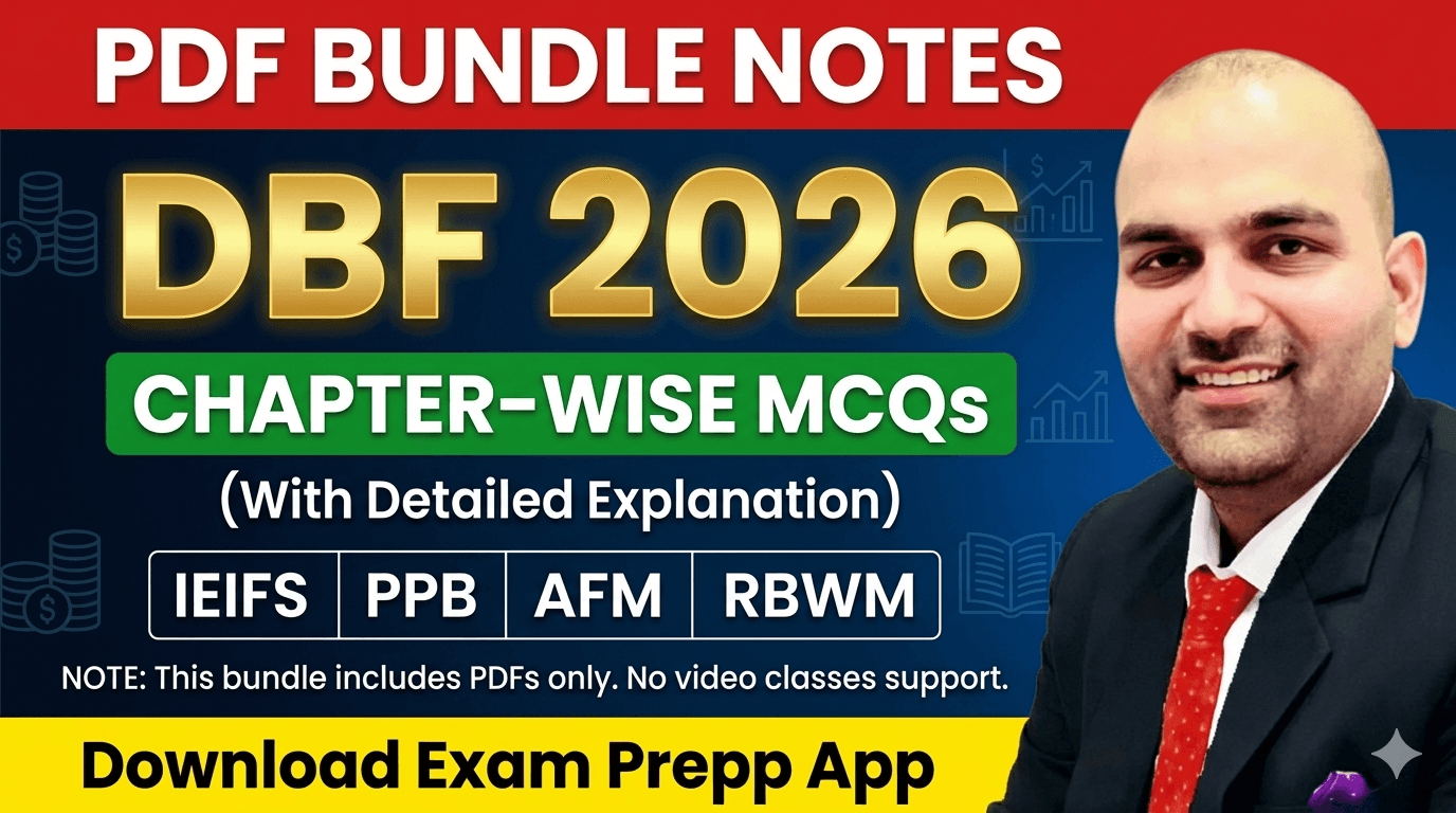 Exam Prepp DBF 2026 PDF Bundle Notes cover