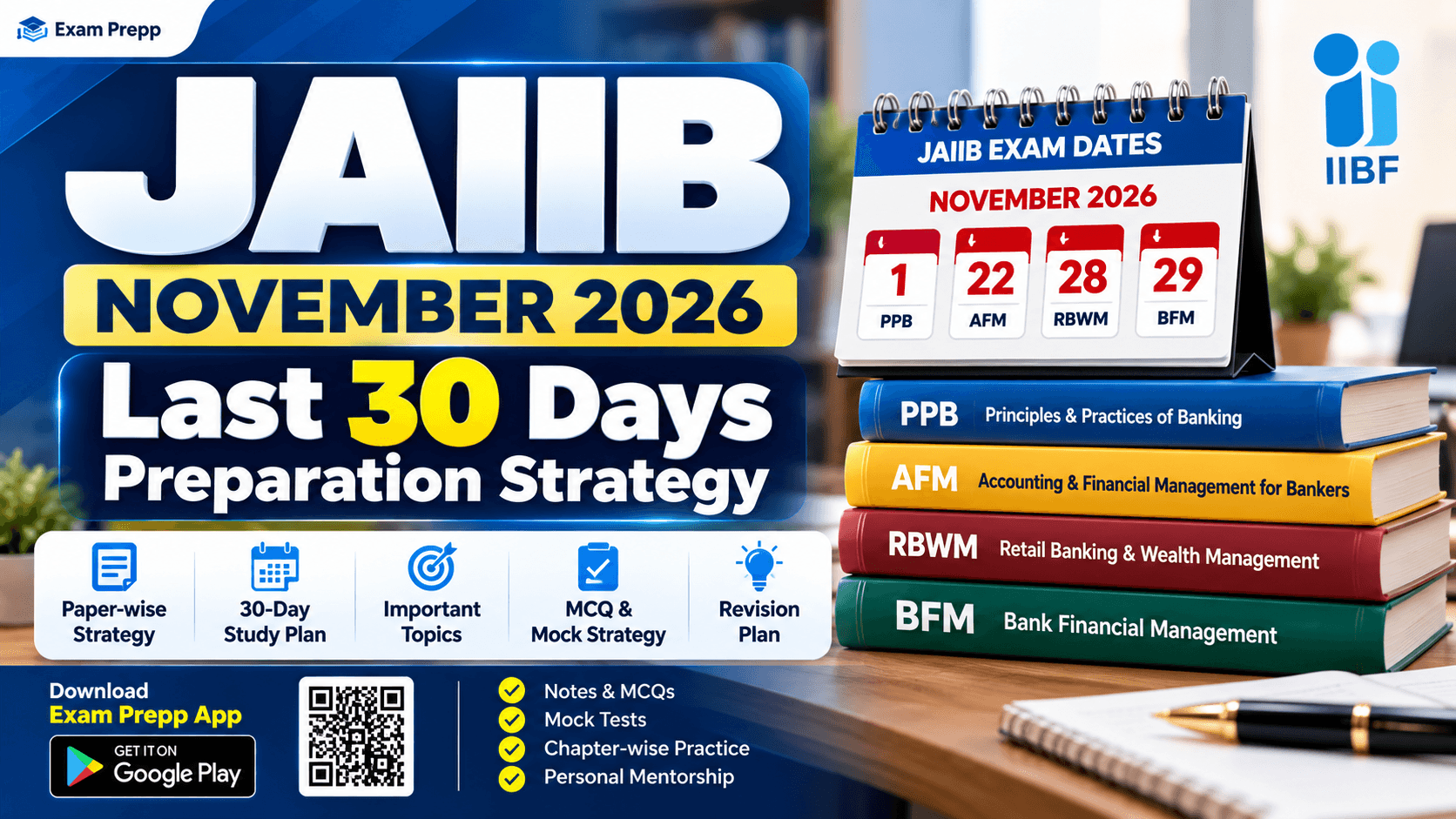 JAIIB November 2026 Last 30 Days Preparation Strategy Exam Prepp