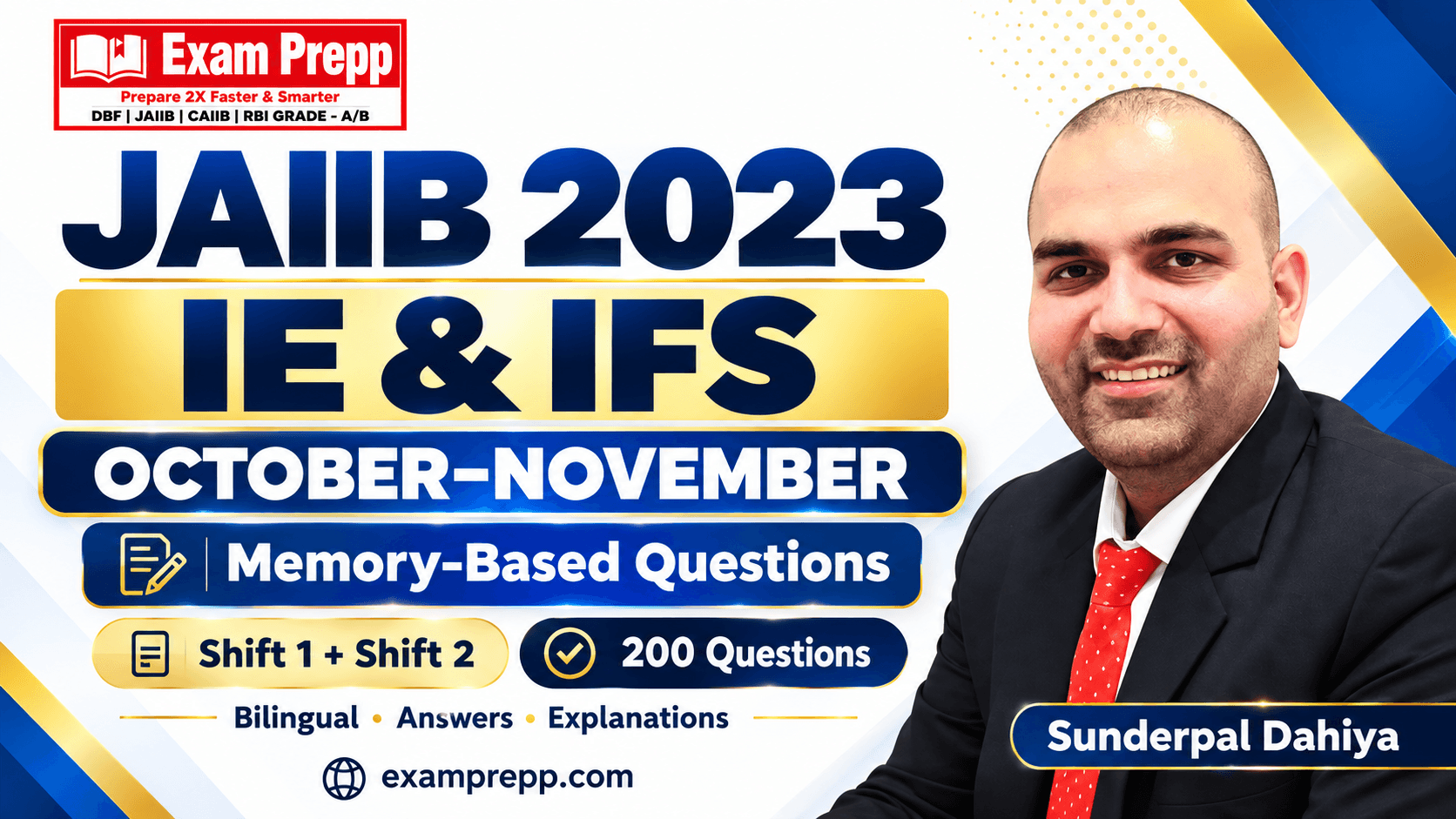 JAIIB October–November 2023 IE and IFS memory-based papers