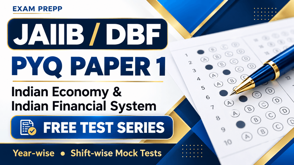 JAIIB Indian Economy and Indian Financial System May 2023 memory-based question papers