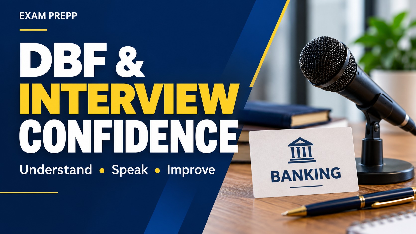 Banking Interview Anxiety: Use DBF Concepts in a 21-Day Speaking Plan