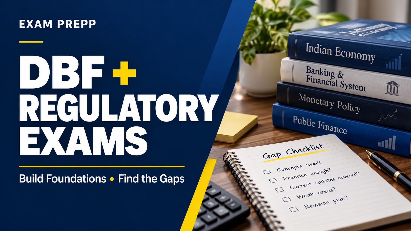 DBF for Regulatory Exams: Build a Foundation and Map What Still Needs Study