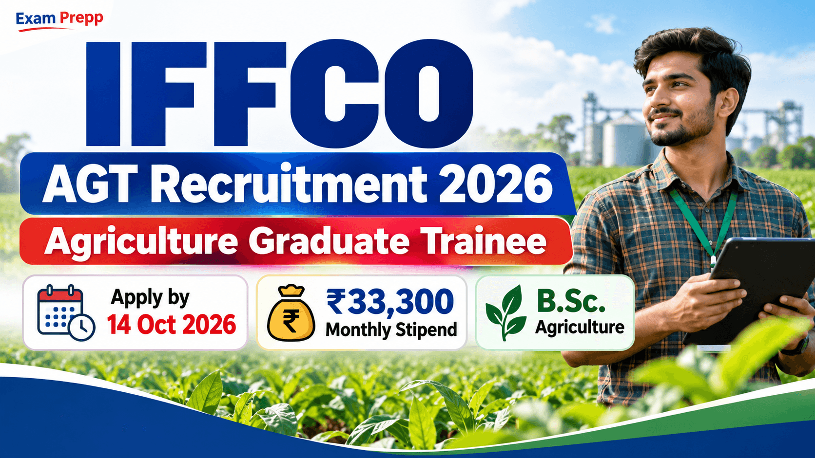 IFFCO AGT Recruitment 2026 Agriculture Graduate Trainee eligibility stipend and apply online